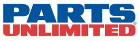 Parts Unlimited logo in blue and red text on a white background